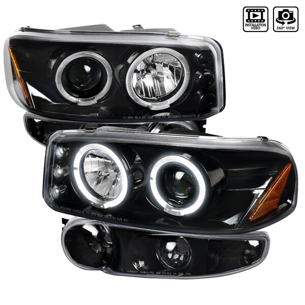 Spec-D Tuning 00-06 GMC Denali Combo 2LBLHP-DEN00BK-TM - main